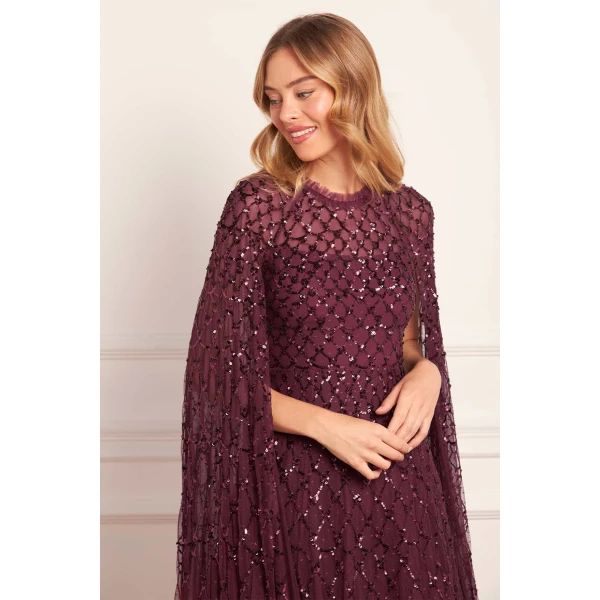 Needle and Thread cocktail dress - sequin embellished | Shop luxury evening wear at Luxury Shoes 