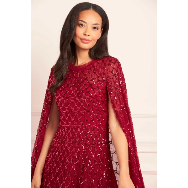 Needle and Thread cocktail dress - sequin embellished | Shop luxury evening wear at Luxury Shoes 