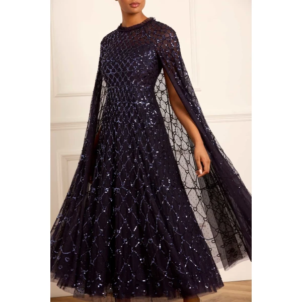 Needle and Thread cocktail dress - sequin embellished | Shop luxury evening wear at Luxury Shoes 