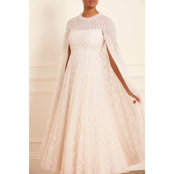 Needle and Thread cocktail dress - sequin embellished | Shop luxury evening wear at Luxury Shoes 