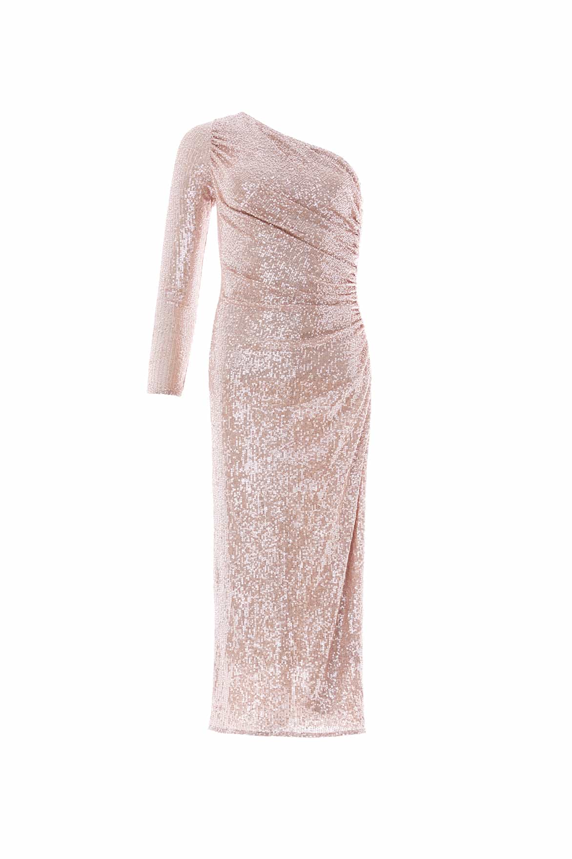 Needle and Thread Malia One-Shoulder Long Sleeve Ballerina Dress