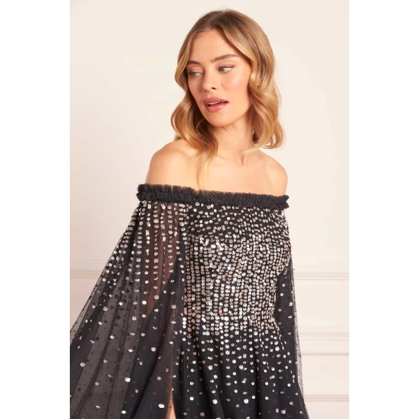 Needle and Thread cocktail dress - sequin embellished | Shop luxury evening wear at Luxury Shoes 
