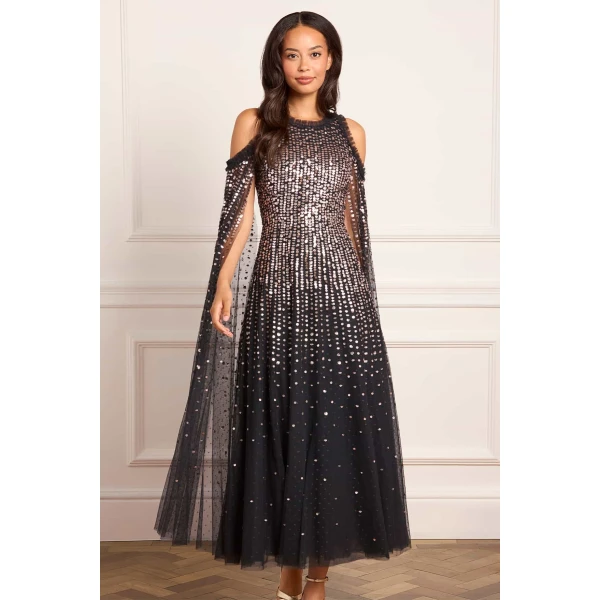 Needle and Thread cocktail dress - sequin embellished | Shop luxury evening wear at Luxury Shoes 