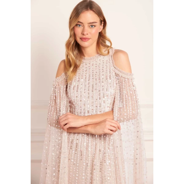 Needle and Thread cocktail dress - sequin embellished | Shop luxury evening wear at Luxury Shoes 