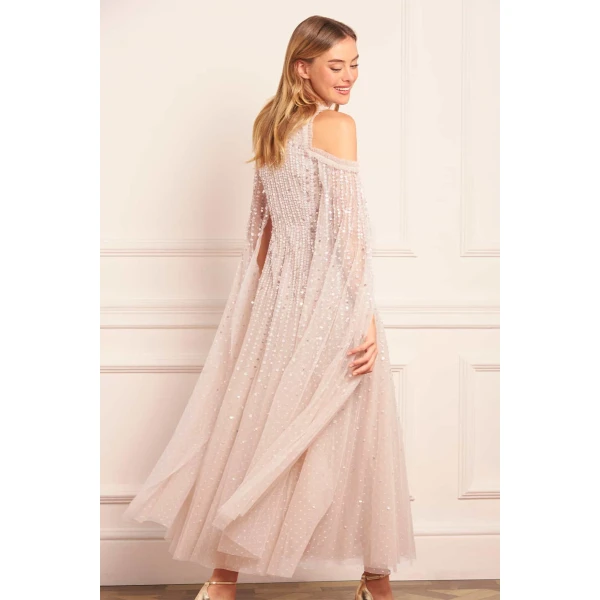 Needle and Thread cocktail dress - sequin embellished | Shop luxury evening wear at Luxury Shoes 