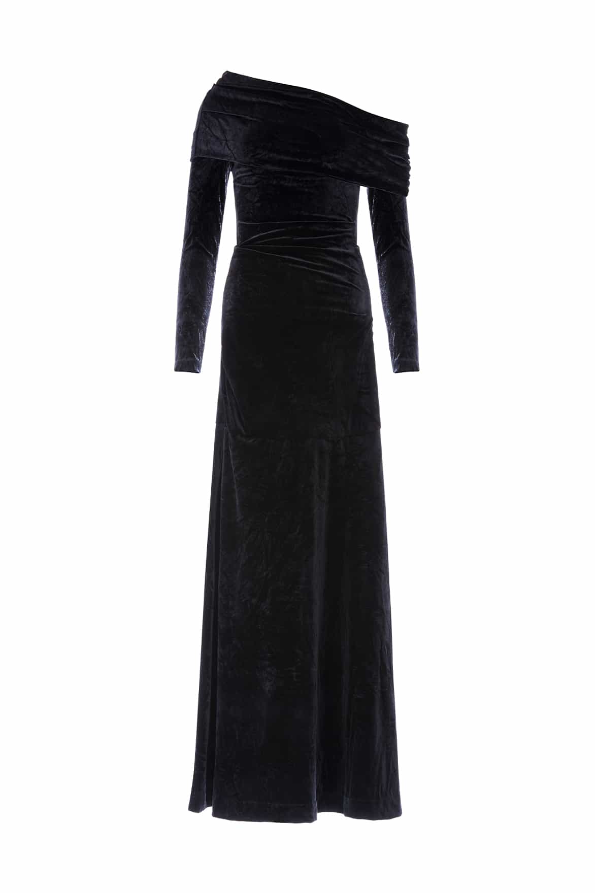 Needle and Thread Nova Velvet One-Shoulder Gown