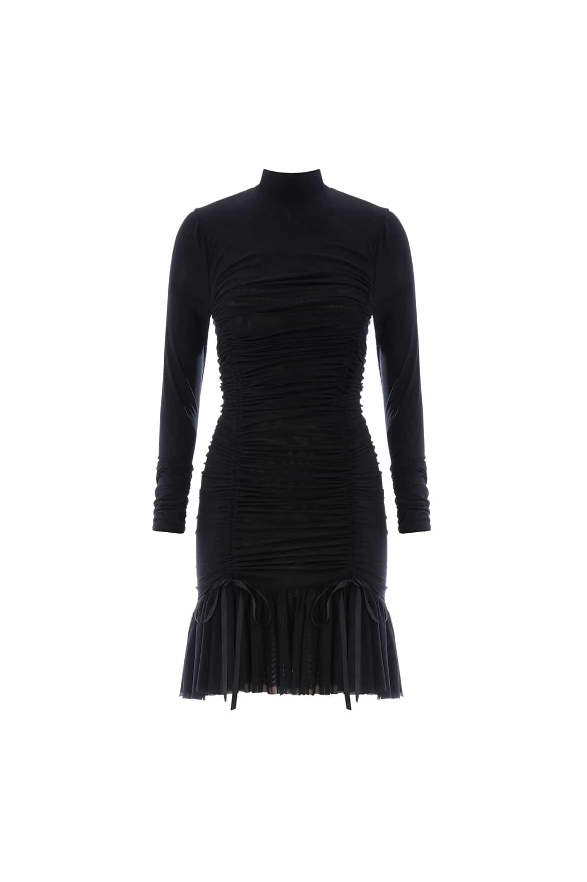 Needle and Thread Phoebe Turtleneck Micro Mini Dress