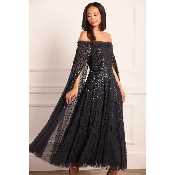 Needle and Thread cocktail dress - sequin embellished | Shop luxury evening wear at Luxury Shoes 