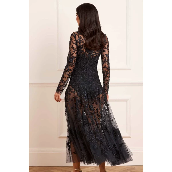 Needle and Thread cocktail dress - sequin embellished | Shop luxury evening wear at Luxury Shoes 