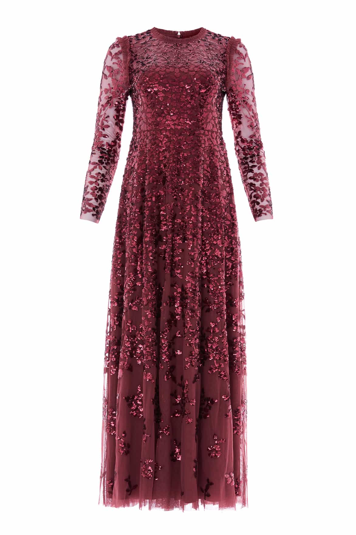 Needle and Thread Rosanna Lattice Round Neck Gown