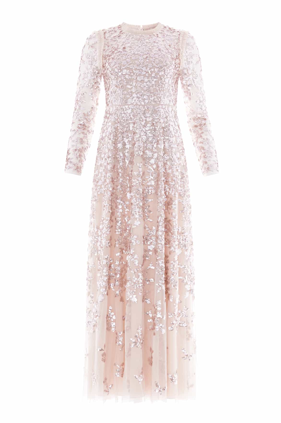 Needle and Thread Rosanna Lattice Round Neck Gown