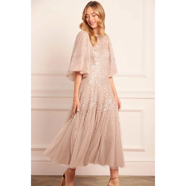 Needle and Thread cocktail dress - sequin embellished | Shop luxury evening wear at Luxury Shoes 