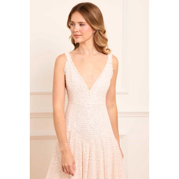 Needle and Thread cocktail dress - sequin embellished | Shop luxury evening wear at Luxury Shoes 