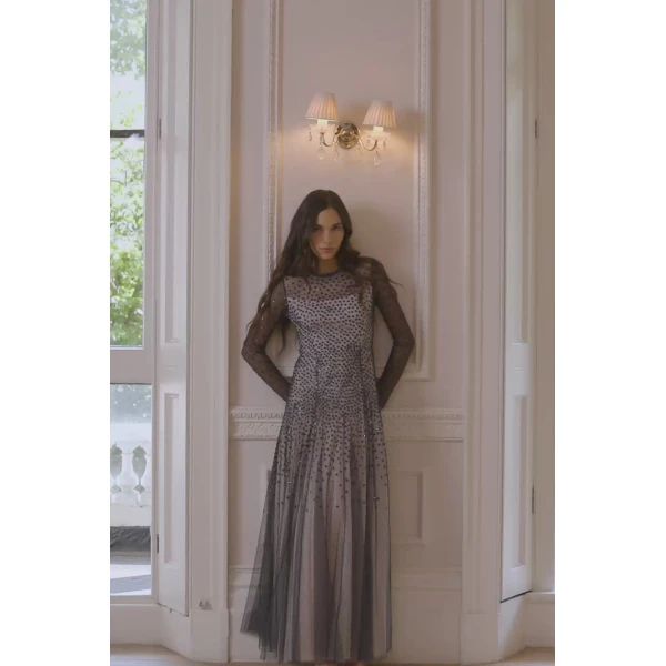 Needle and Thread cocktail dress - sequin embellished | Shop luxury evening wear at Luxury Shoes 