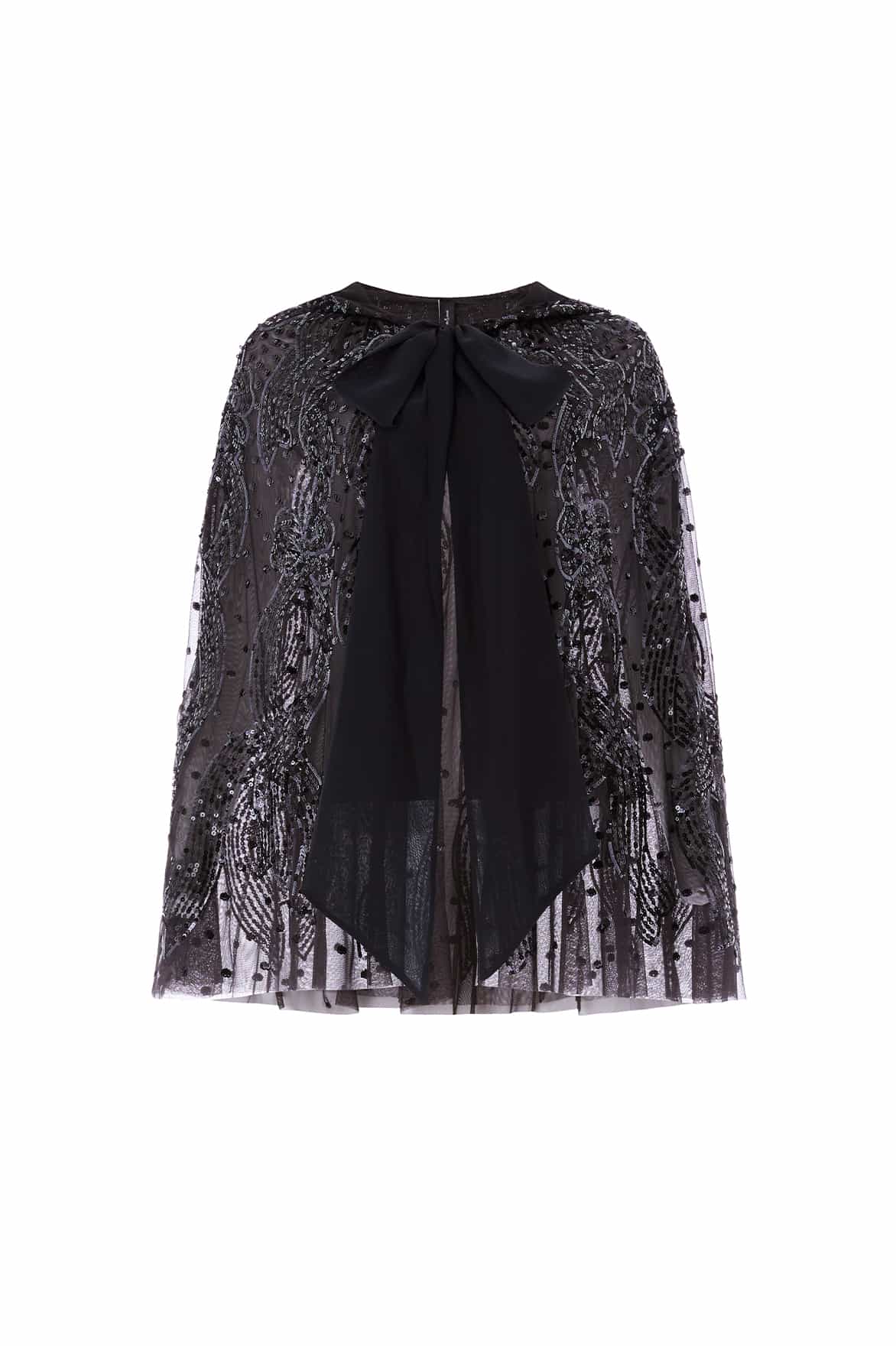 Needle and Thread Sequin Ribbon Hooded Cape