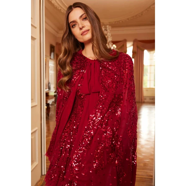 Needle and Thread cocktail dress - sequin embellished | Shop luxury evening wear at Luxury Shoes 