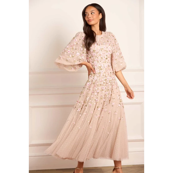 Needle and Thread cocktail dress - sequin embellished | Shop luxury evening wear at Luxury Shoes 
