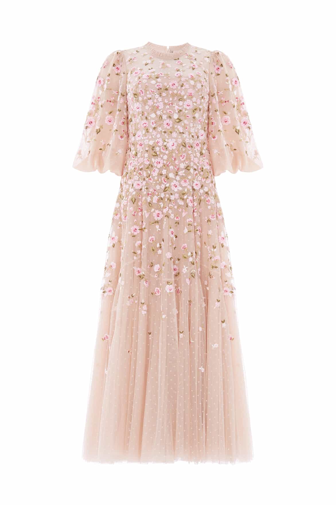 Needle and Thread Sylvia Rose Round Neck Ankle Gown