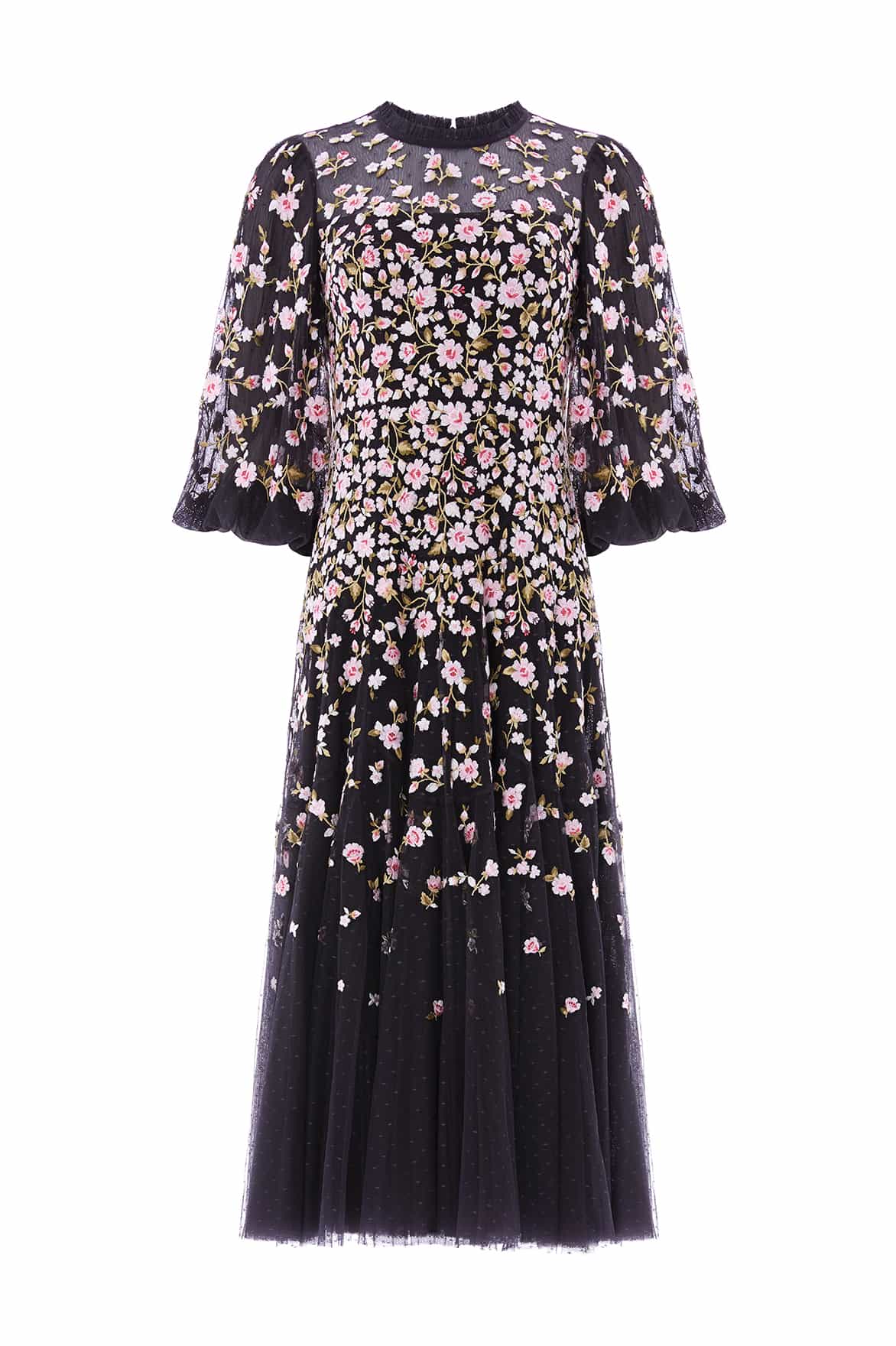 Needle and Thread Sylvia Rose Round Neck Ankle Gown