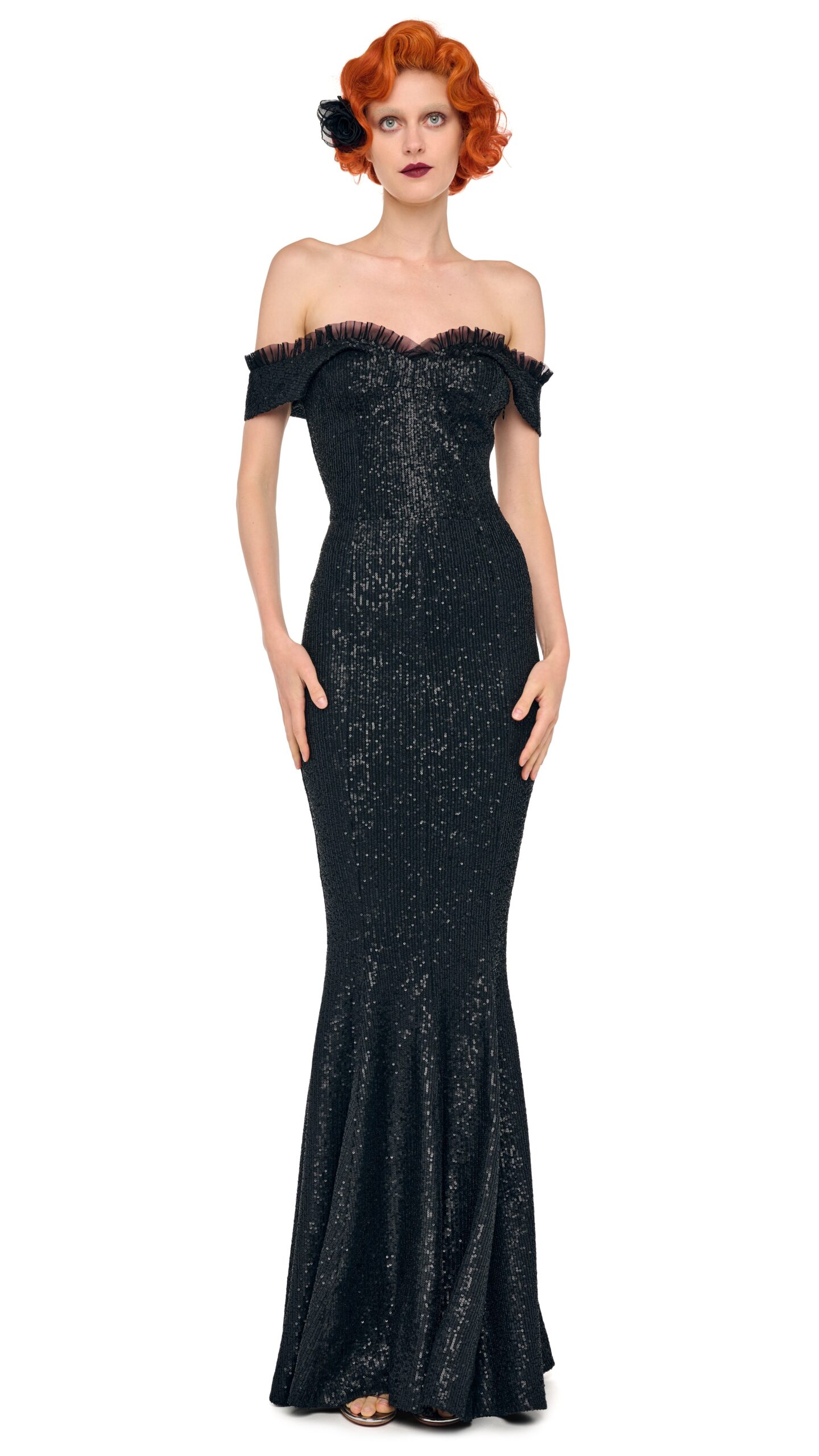 Norma Kamali Double Drop Shoulder Grace Fishtail Gown | Ready to Wear Collection Luxury Shoes Elevate your elegance in this Norma Kamali from the resort wear edit