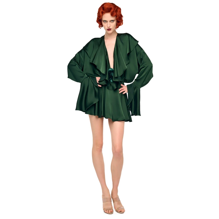 Elevate your elegance in this Norma Kamali  from the resort wear edit