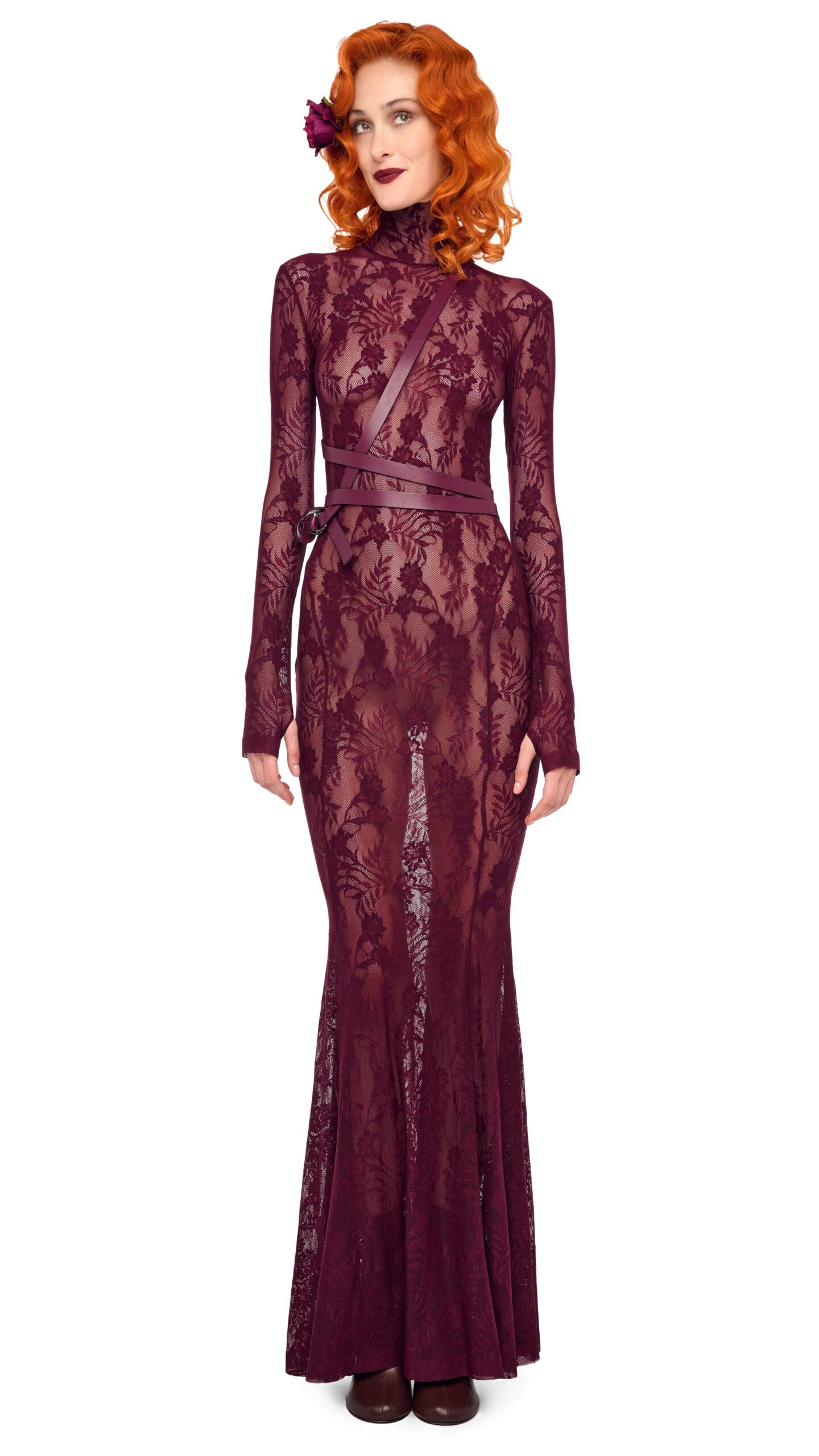 Norma Kamali Long Sleeve Turtle Fishtail Gown | Ready to Wear Collection Luxury Shoes Elevate your elegance in this Norma Kamali from the resort wear edit