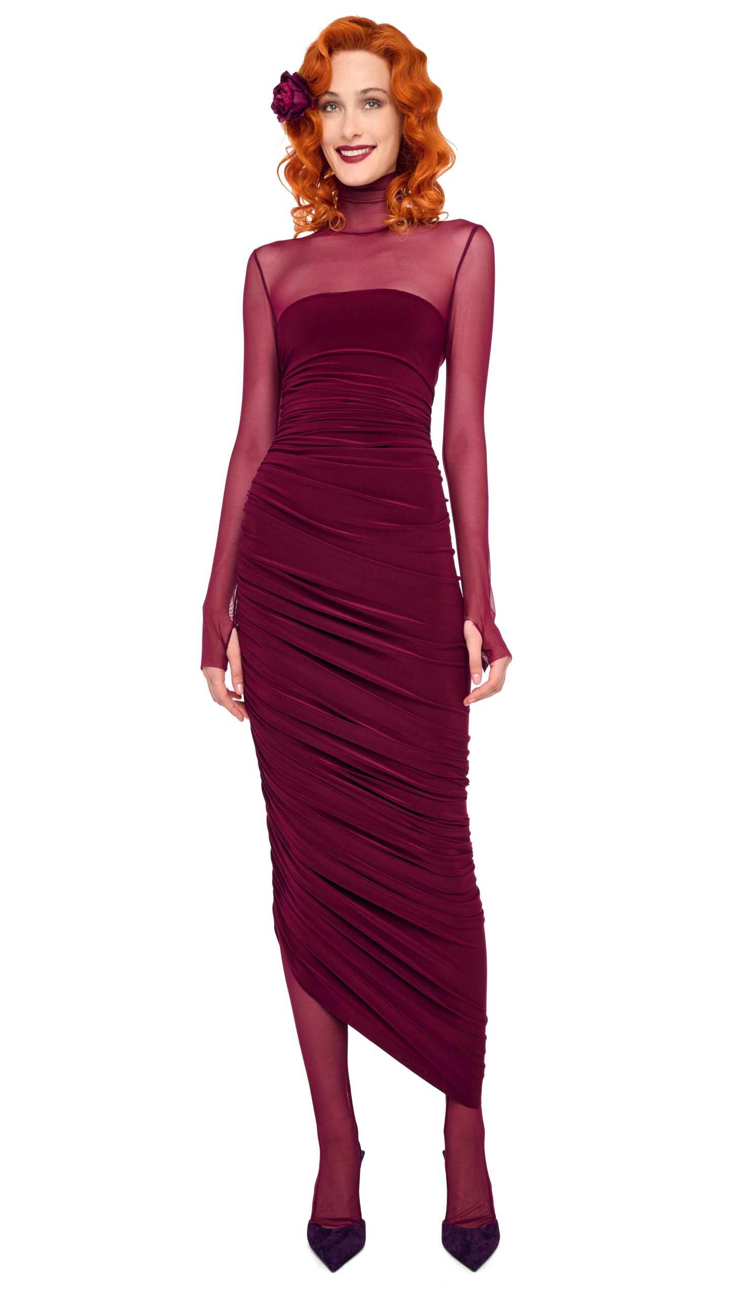Norma Kamali Ls Turtleneck Strapless Diana Gown W/ Catsuit | Ready to Wear Collection Luxury Shoes Elevate your elegance in this Norma Kamali from the resort wear edit