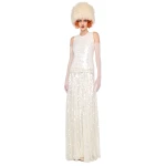Norma Kamali Sleeveless Top / Long Flared Gown | Ready to Wear Collection Luxury Shoes Elevate your elegance in this Norma Kamali from the resort wear edit