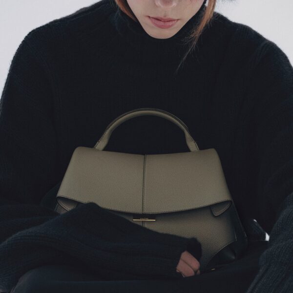 Polene Edition Textured Smoky Green  Bag, view 2