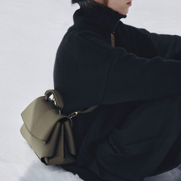 Polene Edition Textured Smoky Green  Bag, view 3