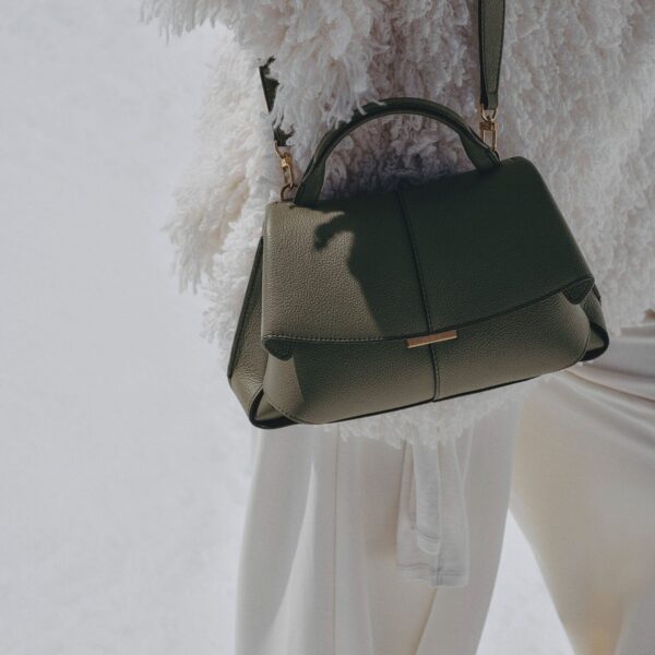 Polene Edition Textured Smoky Green  Bag, view 2