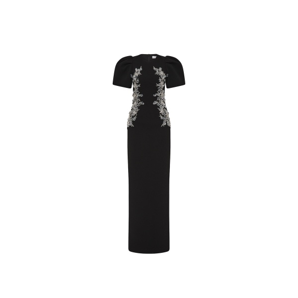 Rebecca Vallance Black Dresses The Zephyr Puff Sleeve Gown is striking in black