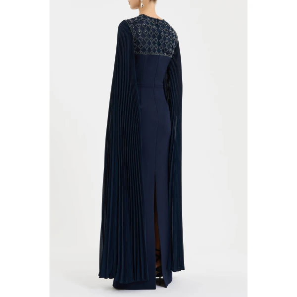 elevated with princess seams and a cinched waist. The column maxi skirt offers an elegant silhouette