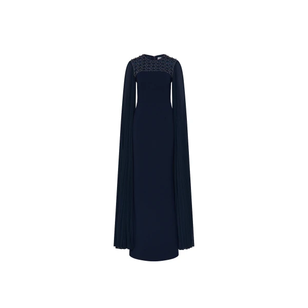 Rebecca Vallance Blue Dresses The Memphis Gown in navy epitomises modern sophistication