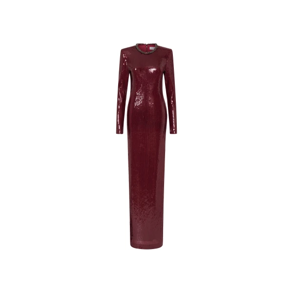 Rebecca Vallance Red Dresses The Nero Gown is striking in a rich wine hue