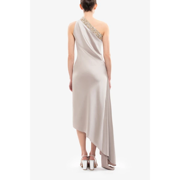 Saiid Kobeisy Asymmetrical One-Shoulder Embellished Dress