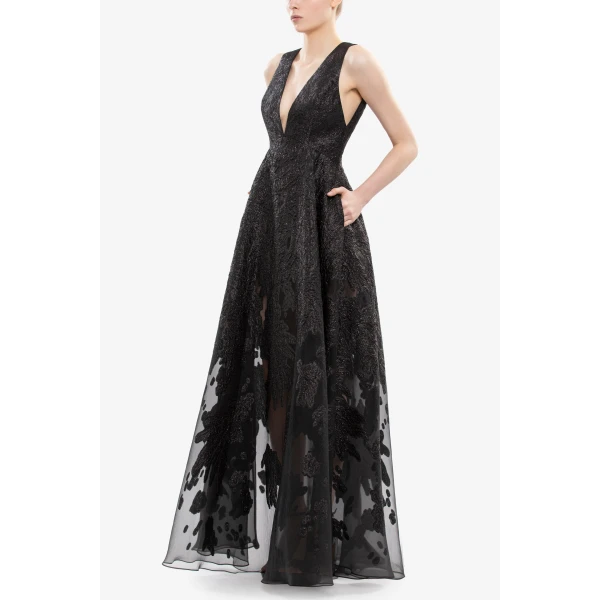Saiid Kobeisy Brocade Dress