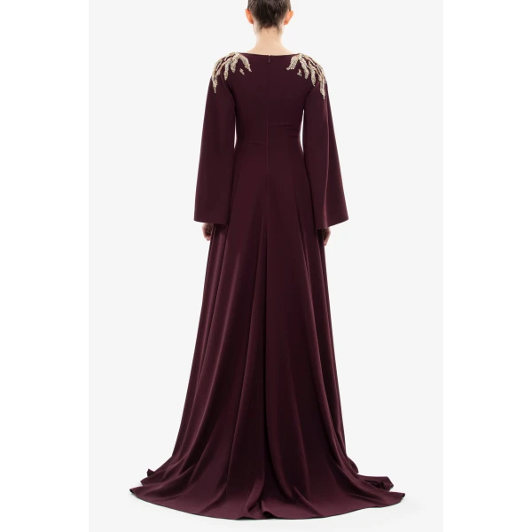 Saiid Kobeisy Embellished crepe kaftan