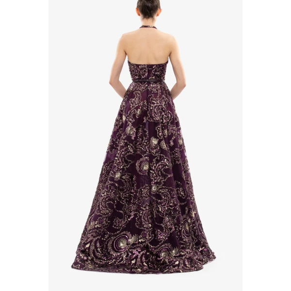 Saiid Kobeisy Embroidered Long Dress