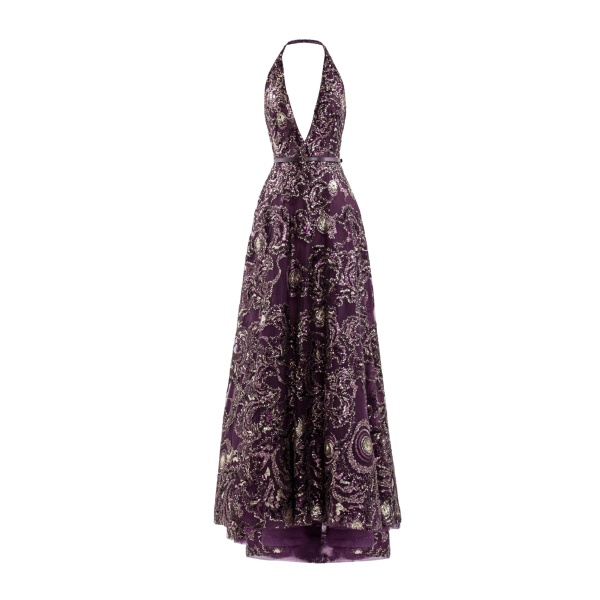 Saiid Kobeisy Embroidered Long Dress