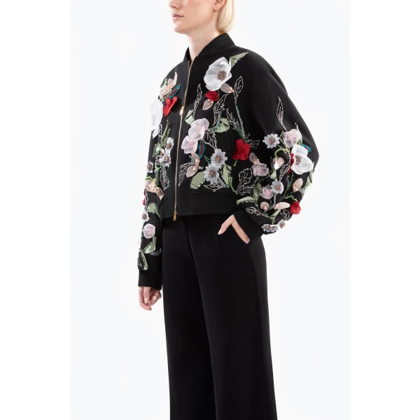 Saiid Kobeisy Embroidered bomber jacket