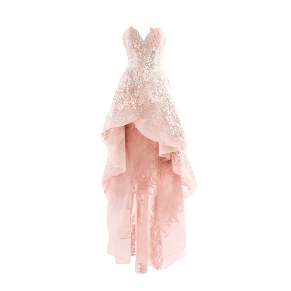 Saiid Kobeisy Embroidered high-low dress