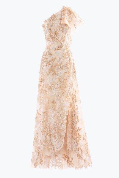 Saiid Kobeisy Embroidered one-shoulder dress