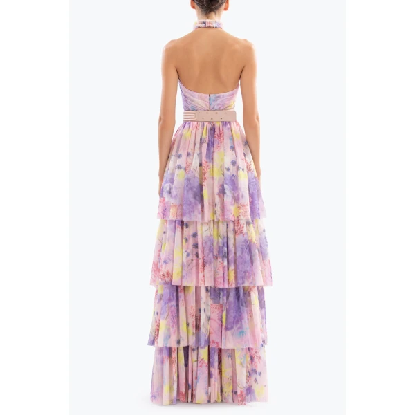 Saiid Kobeisy Floral printed long dress