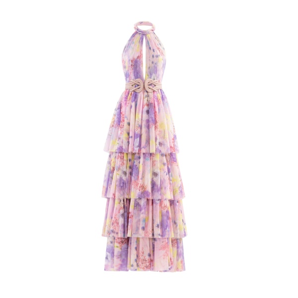Saiid Kobeisy Floral printed long dress