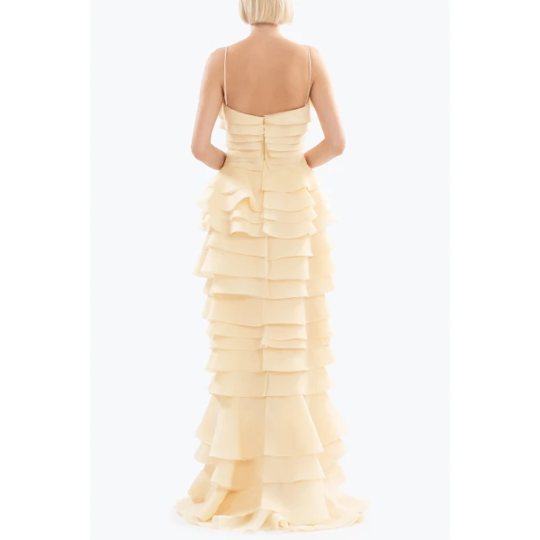 Saiid Kobeisy Layered organza long dress
