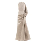 Saiid Kobeisy Light gold brocade dress
