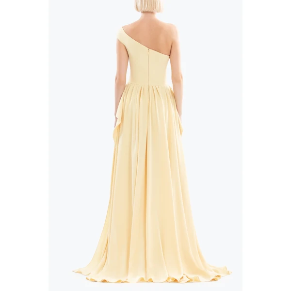 Saiid Kobeisy Long crepe embellished dress
