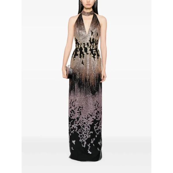 Saiid Kobeisy Long embellished fitted dress