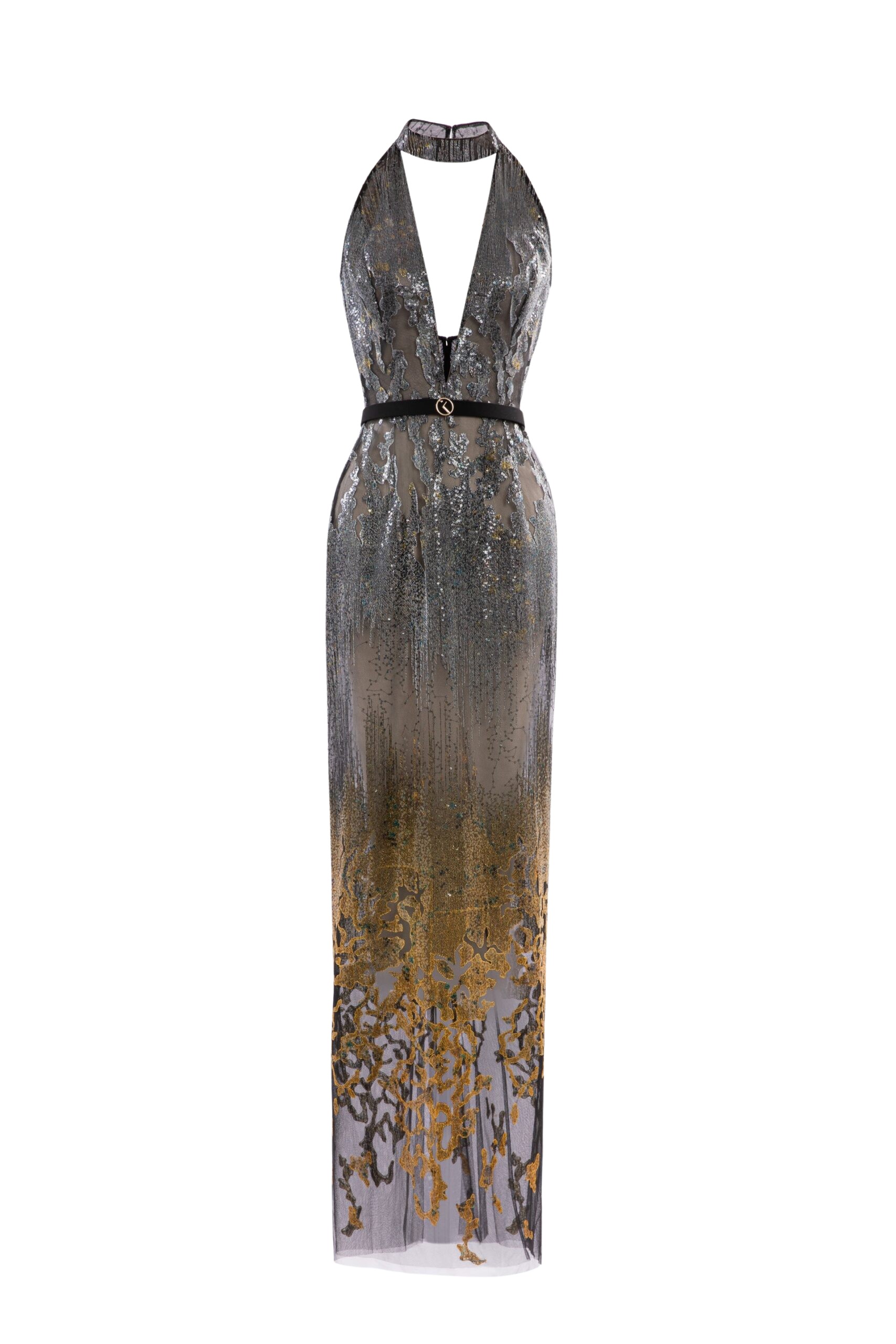 Saiid Kobeisy Long embellished fitted dress